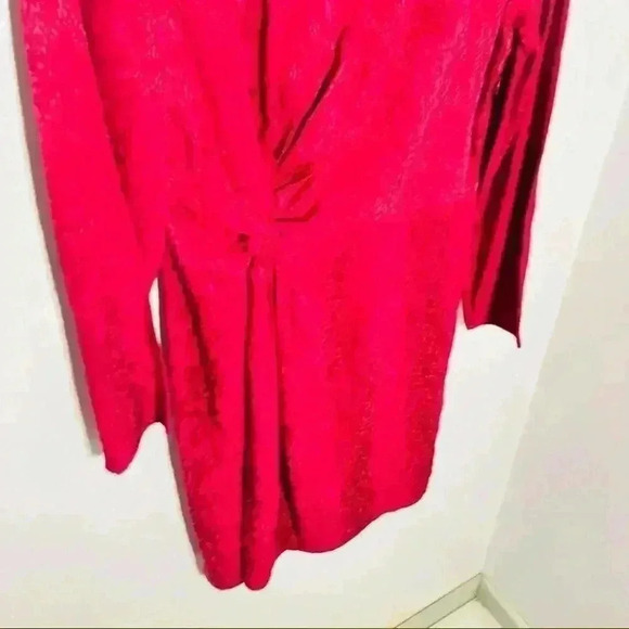 NWT & Other Stories Jacquard Snake Print Knot-Detail Mini Dress - Picture 4 of 7